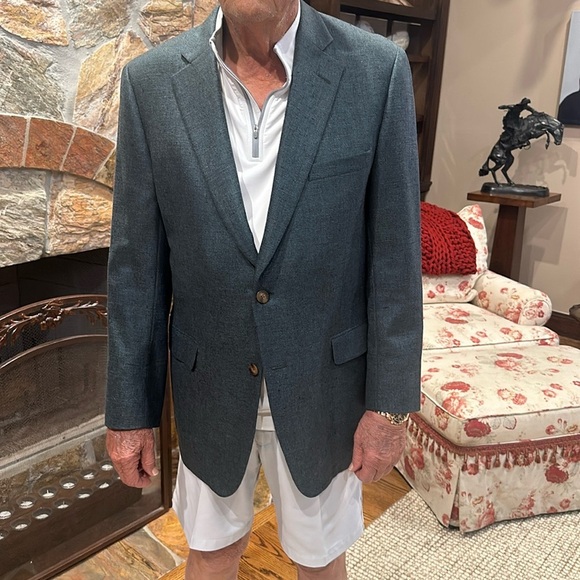 PAUL STUART CASHMERE & SILK SIZE 42 L MENS SPORTS JACKET - Picture 3 of 16